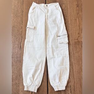 Rachel Paige Women's Elastic Cuff Cargo Joggers XS